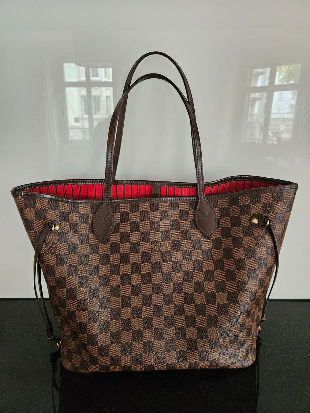 Louis Vuitton Taschen für Damen: Louis Vuitton Neverfull MM Damier Ebene – Gebraucht aus Luzern von miletas89 1