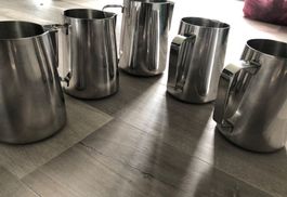 Kaffeekanne Kaffee Milch Kanne Krug Becher Tasse 5 x