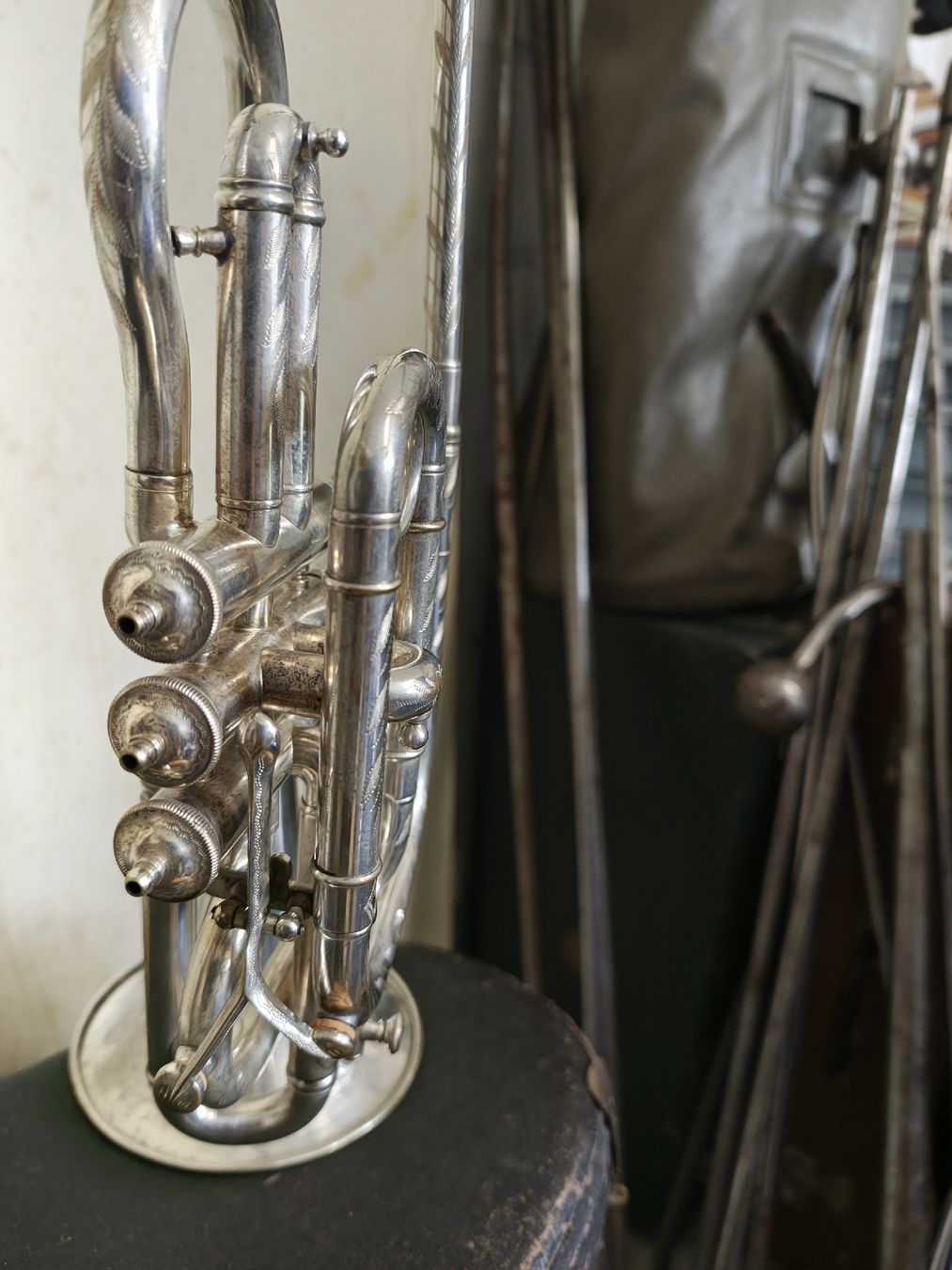 Musikinstrumente: B.Cornet mit Gravur – Gebraucht aus Langenthal von Saxophone23 7