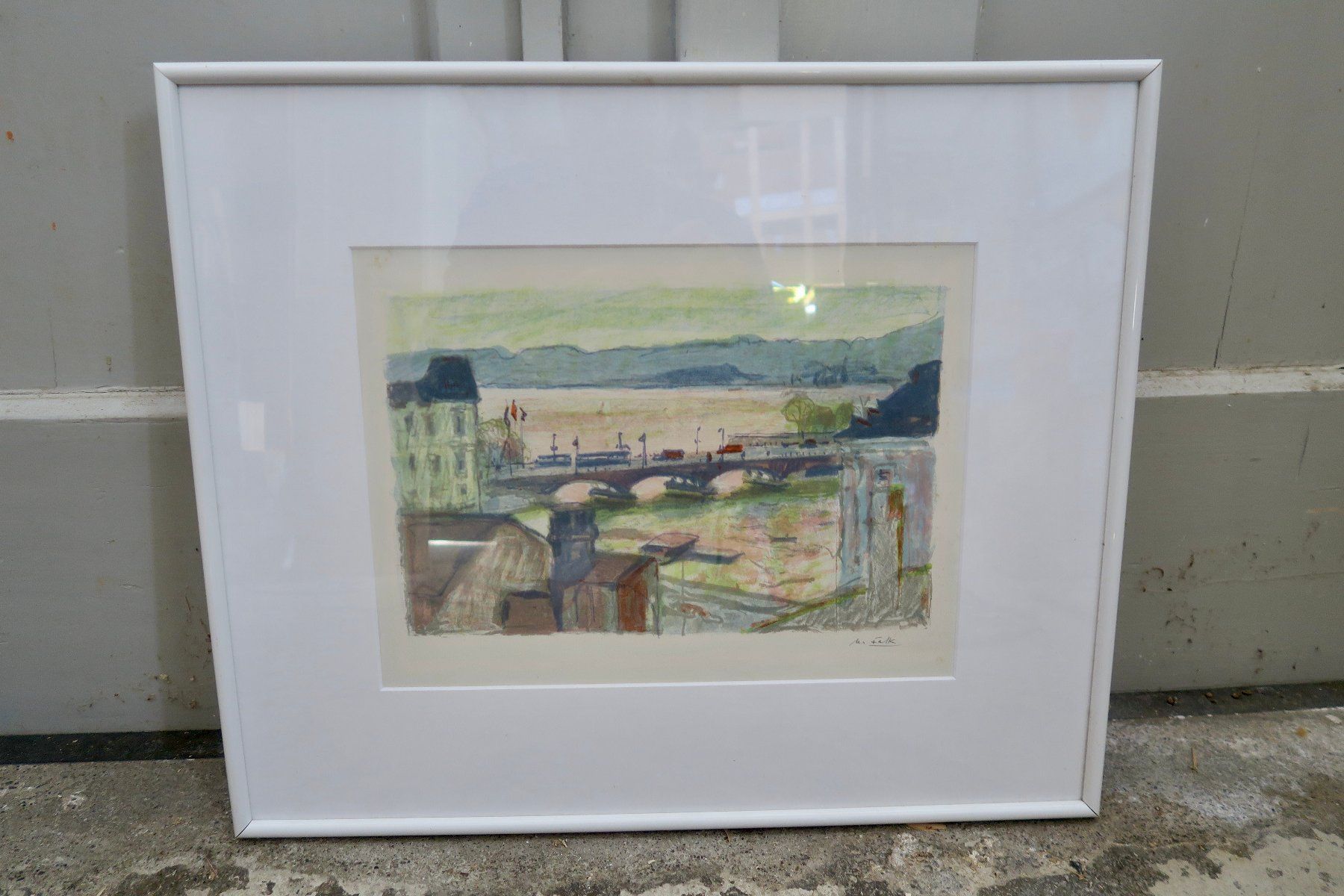 Grafica & Litografie: Hans Falk signierte Litho – Usato da Wädenswil venduto da Turusukko 2