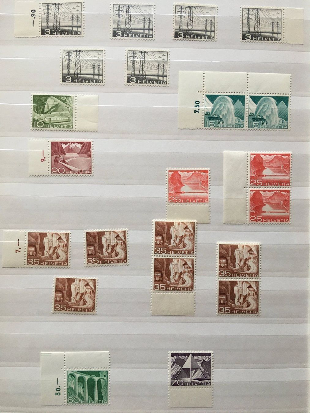 Tutti i francobolli: Schweiz 1949 postfrisch – Usato da Nesslau venduto da andi_hon 2