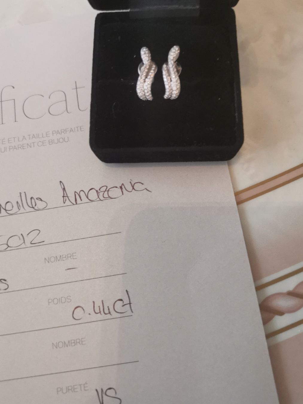 Orecchini pendenti & Orecchini a lobo: Boucles d'oreilles Amazonia diamants – Nuovo (secondo la descrizione) da Biel/Bienne venduto da Edi5Roli3 3