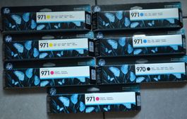 7 x HP Oficejet Toner 970 / 971