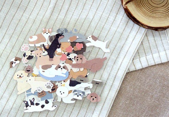 4 Blätter Sticker Set - Süsse Hunde (Neu und originalverpackt) in St ...