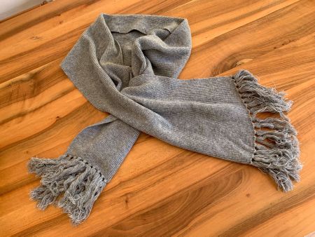 SANTINA Pure Cashmere Kaschmir Schhal grau