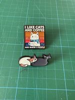 Pin Katzenmotiv 2 Stück