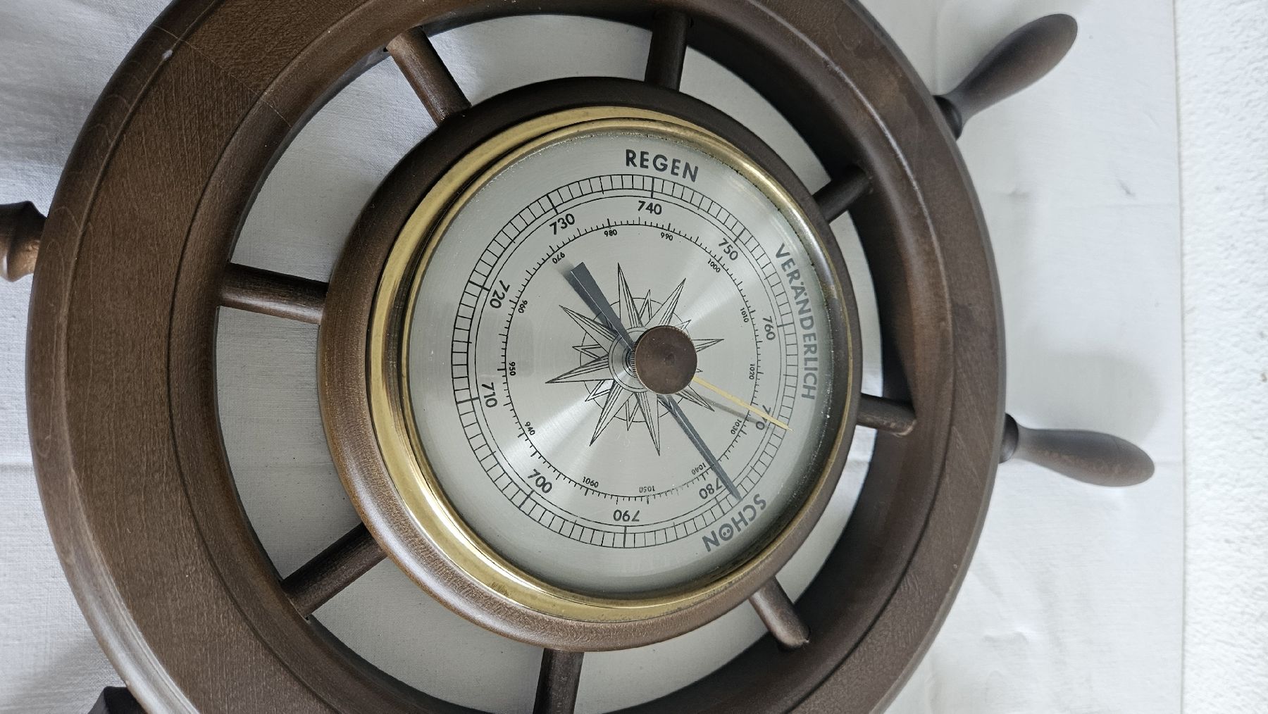 Altri elettrodomestici e apparecchi d’epoca: Vintage  Schiffsrad Uhr Barometer – Usato da Ettingen venduto da samiba 2