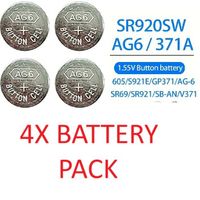 4x Batterie AG6 / 371 / SR920 1.55v check compatibility list