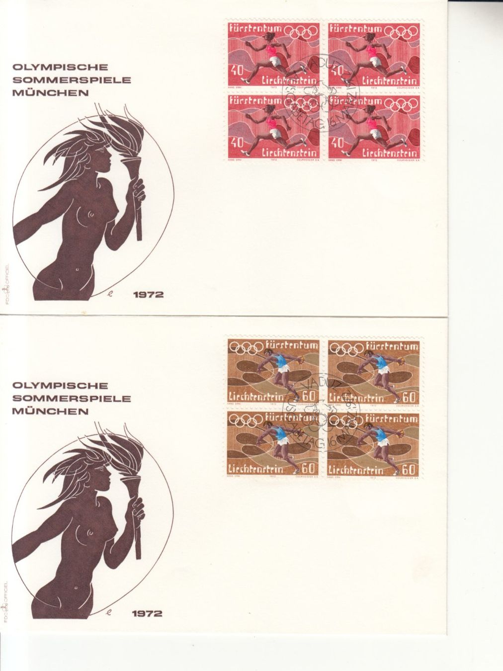 Tutti i francobolli: LBK 497 - 500 im 4er-Block FDC – Usato da Bürglen TG venduto da StampGraf 2