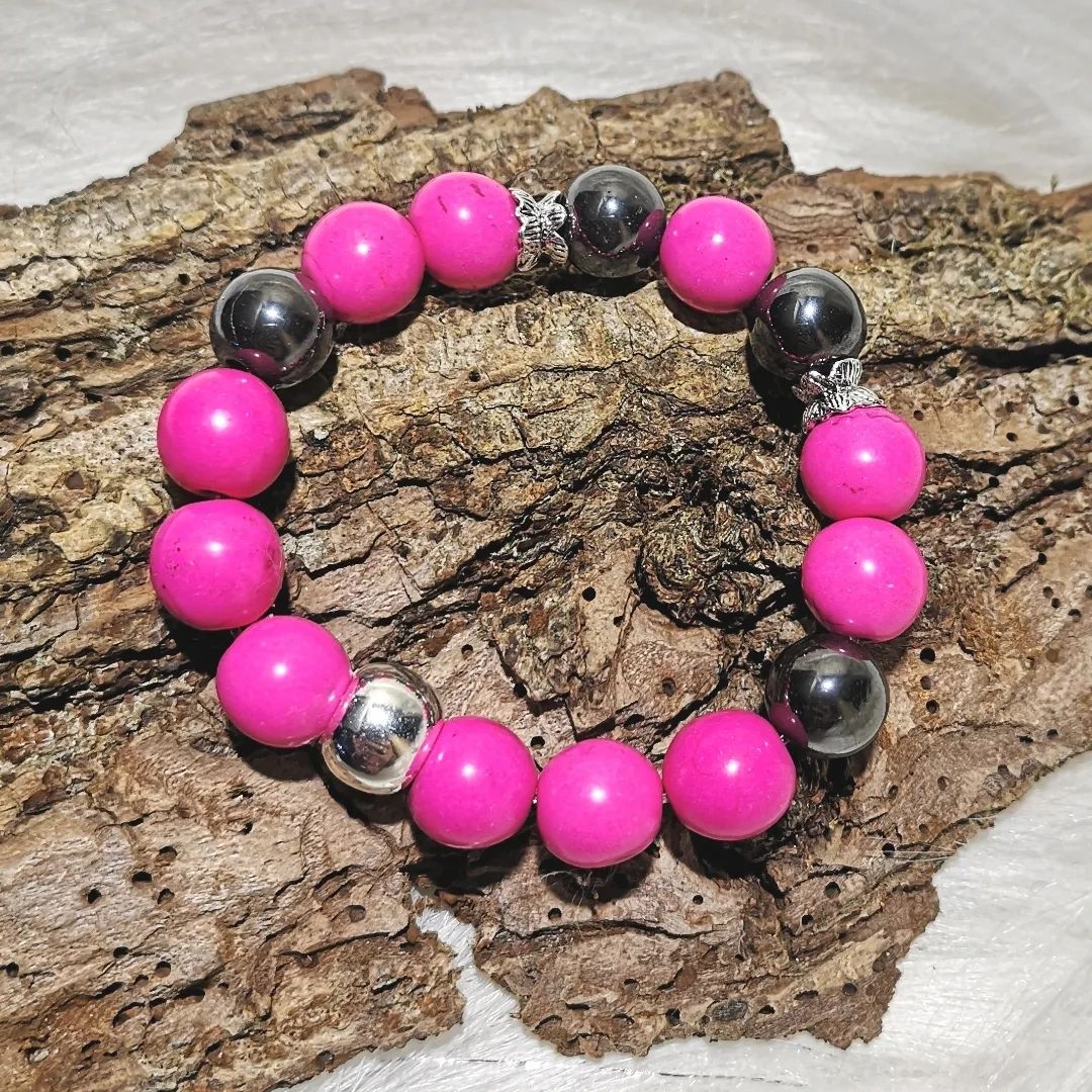 Bracciali & Braccialetti: pinke Armk. mit Hämatit - Spendenaktion – Nuovo (secondo la descrizione) da Unterkulm venduto da Nachtigall 5