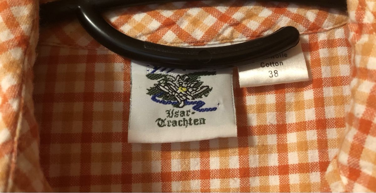 Camicette: BLUSE, von Isar Trachten, Gr.38, orange – Usato da Mühlebach (Goms) venduto da chr_q6d8 3