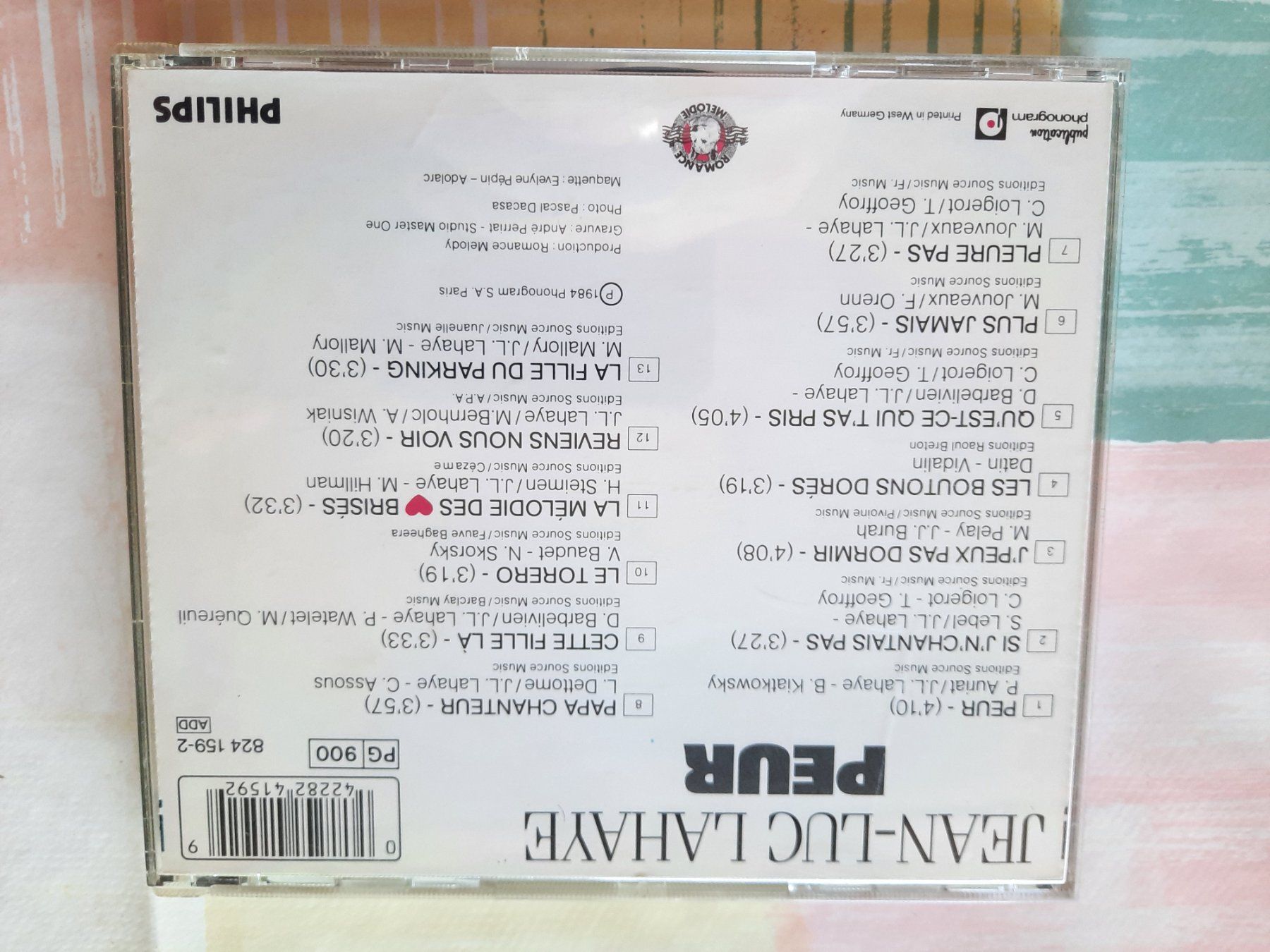 CD: CD Jean-Luc Lahaye - Peur – Usato da Pully venduto da bro_n52j 1
