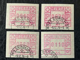 1976 - ATM - Nos 1I > 1IV - ʘ 9.12.1976