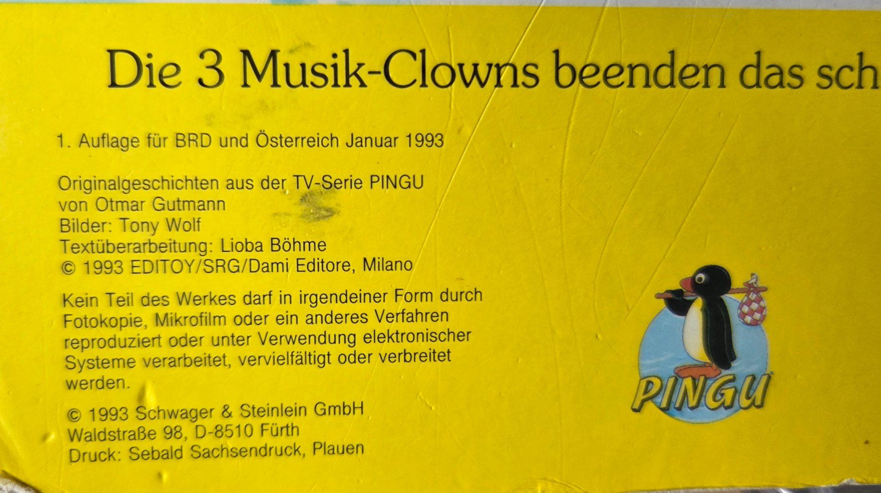 Livres: Pingu der Zirkus ist da – D'occasion à Gossau SG par tenerife11 1