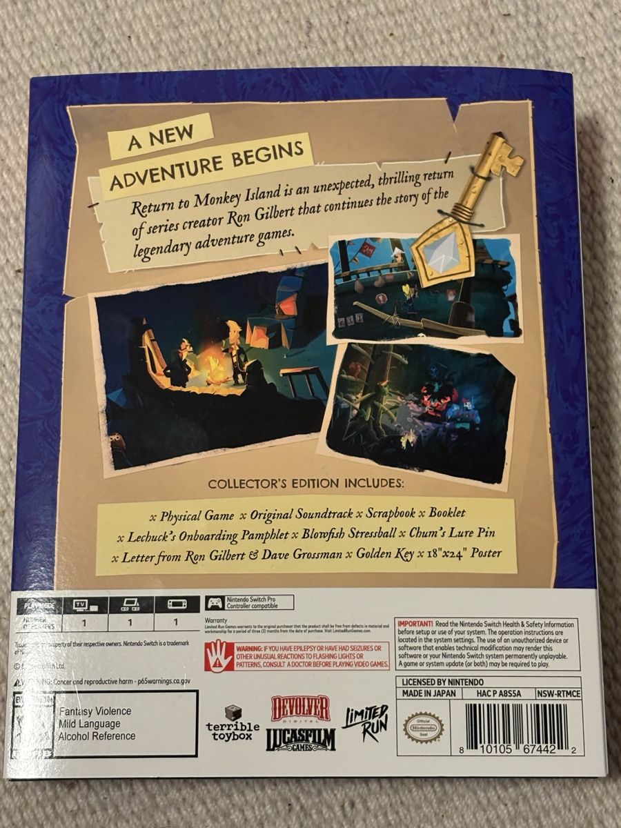 Nintendo Spiele: Return to MONKEY ISLAND - collector edition Switch Nintendo – Neu (gemäss Beschreibung) aus Zürich von Collecting-World 1