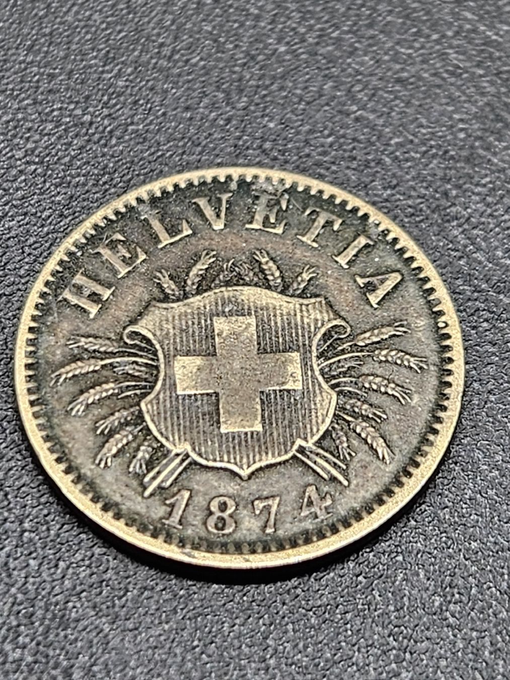 Tutti le monete: 5 Rappen 1874 – Usato da Pfäffikon ZH venduto da Melibol