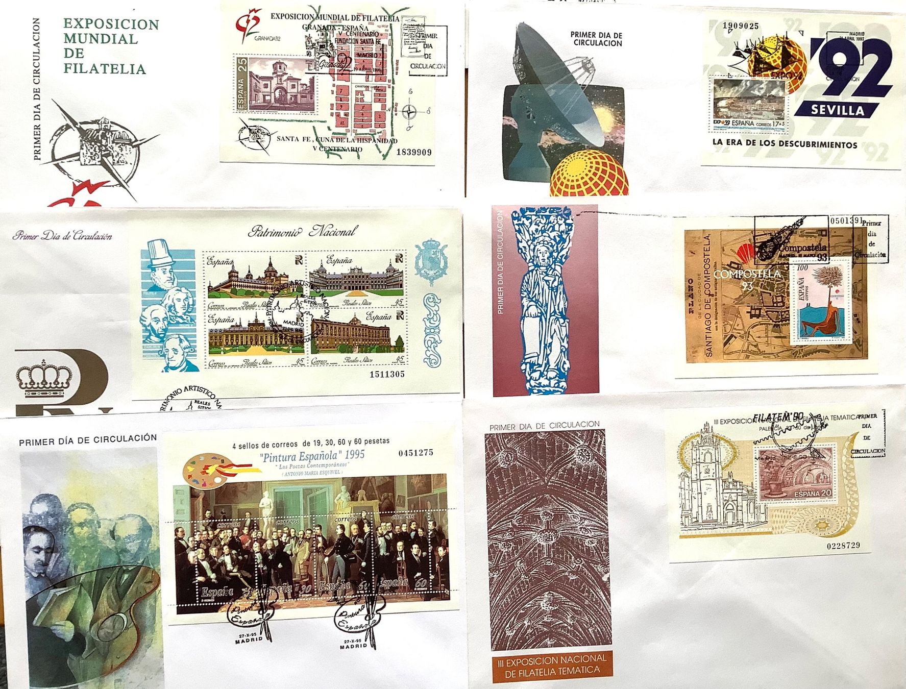 Tutti i francobolli: 1980 - 1995 / Spanien 12 FDC Mit Blocks – Nuovo (secondo la descrizione) da Liestal venduto da Skunk02 2