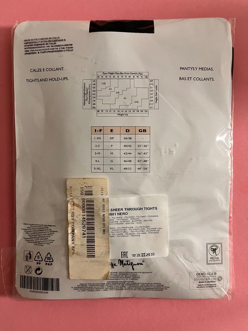 Strümpfe & Strumpfhosen: Strumpfhose Philippe Matignon, Gr. 42/44-46/48, Schwarz – Neu und originalverpackt aus Rudolfstetten von gst_g7xl 4