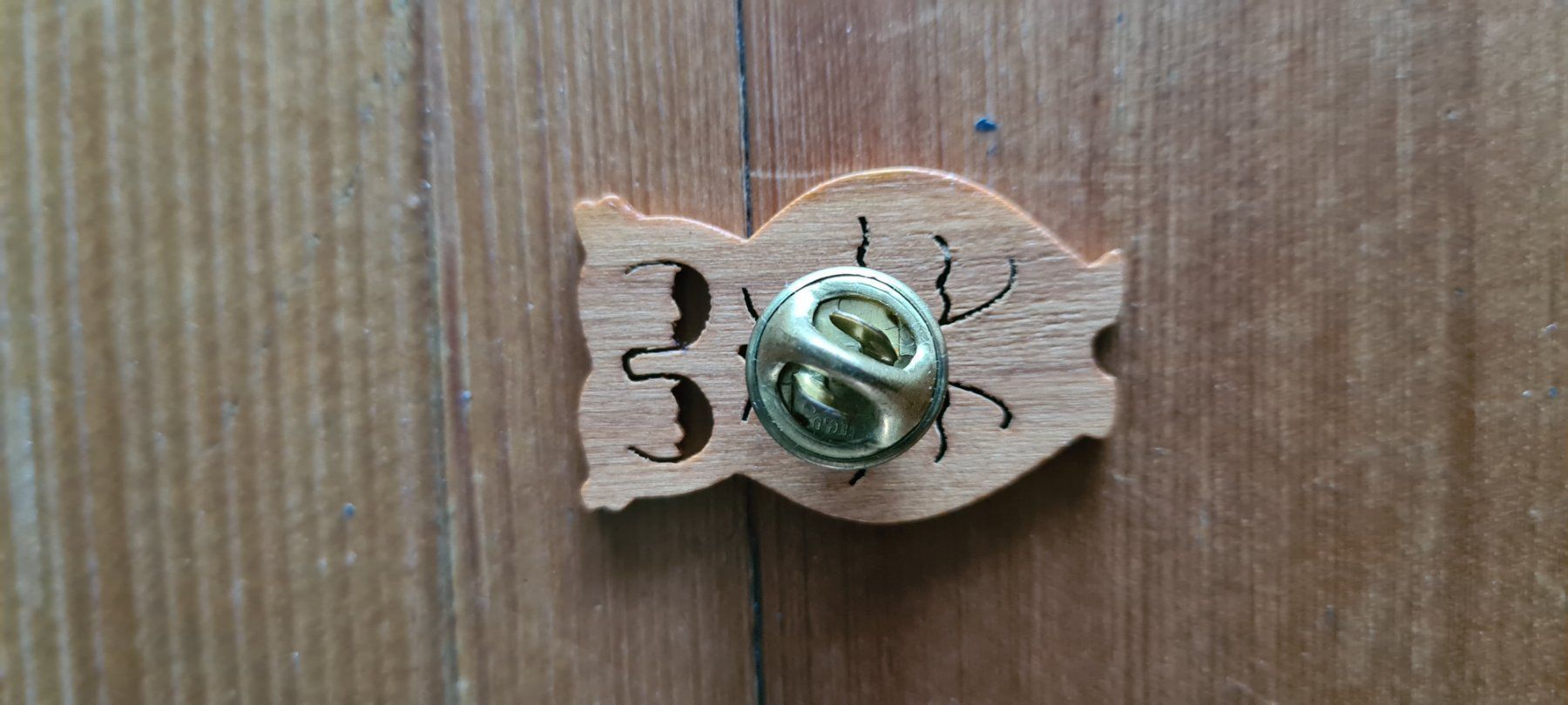 Spille & Fermagli: Eule aus Holz ( Pin) – Nuovo (secondo la descrizione) da Immensee venduto da Meitli2 1