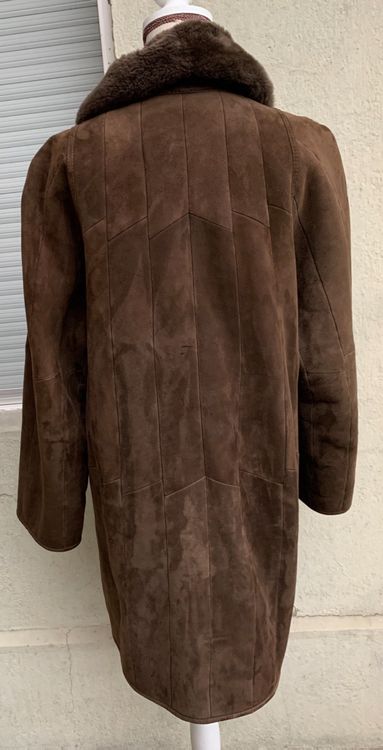 Veste Vintage Années 70 En Peau De Serpent Et Daim Véritable - Taille M - Occasion Très Bon état