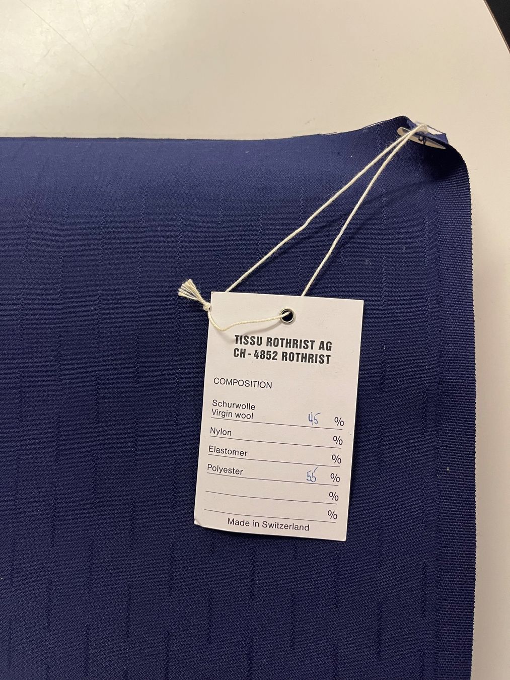 Tessuti: Stoff blau, Tissu, 45% Wolle, 55% Polyester, Meterware – Nuovo (secondo la descrizione) da Netstal venduto da spaltflo01 2