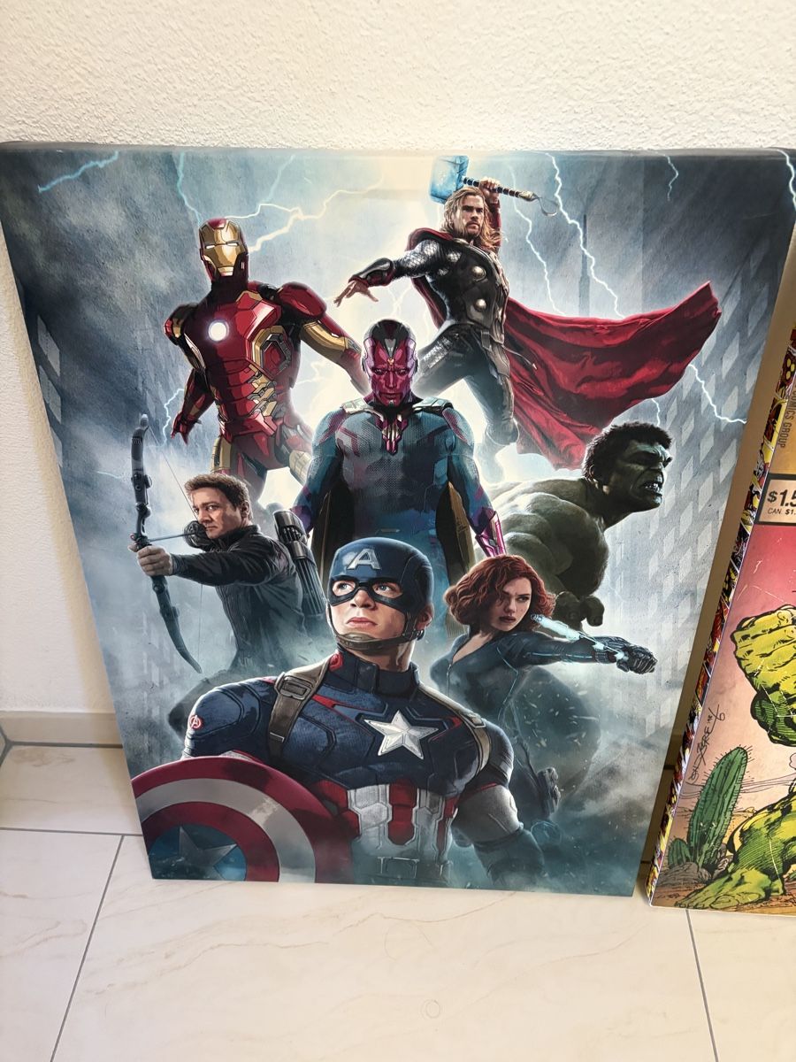 Foto & Immagini: Marvel Comics Leinwand Bilder: Avengers, Hulk, Captain A. – Usato da Meierskappel venduto da Cc19 4