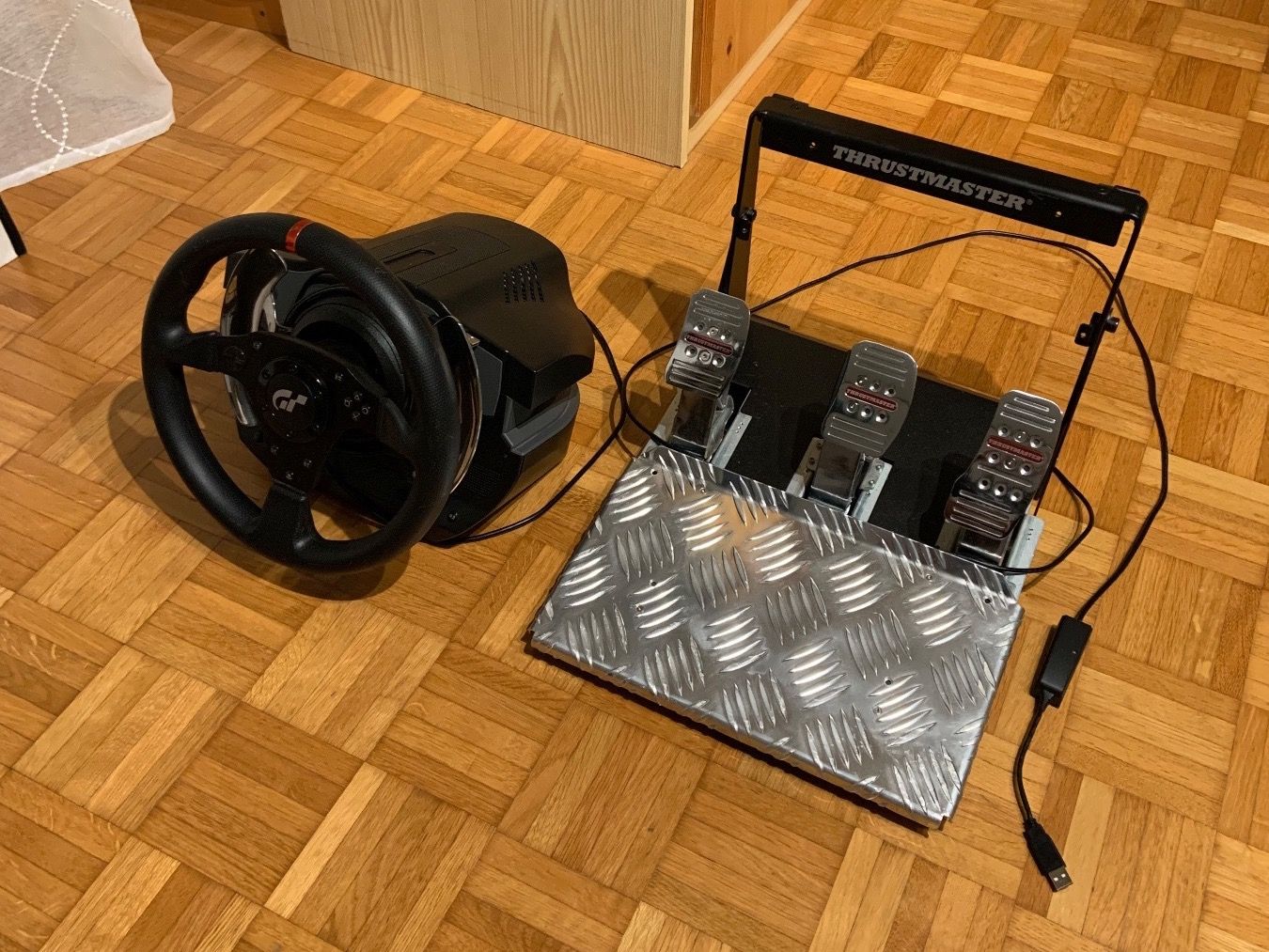 Thrustmaster Controller: Thrustmaster T3PA Pro + T500 RS Set – Gebraucht aus Promasens von