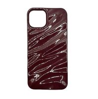 Bordeaux Rote Glossy iPhone Hülle, gratis Versand