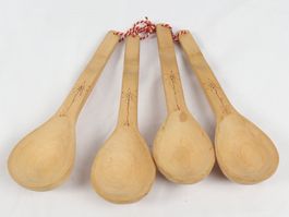 Musik-Löffel mit Edelweiss 4erSet.