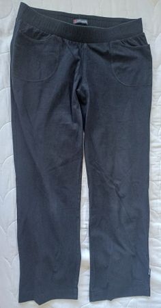 Damen Hose Schneider schwarz mit elastischem Bund, Gr. 42