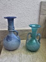 2 mundgeblasene Vasen