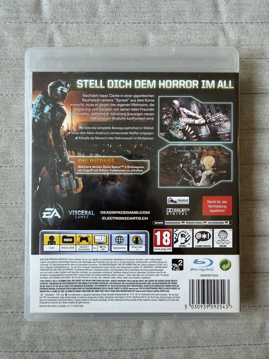 Sony Giochi: Dead Space 2 für PS3 – Usato da Thunstetten venduto da Virus_33 2