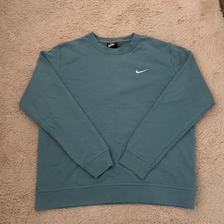 Nike Baumwollpullover in Hellblau, Top Zustand, Grösse XL