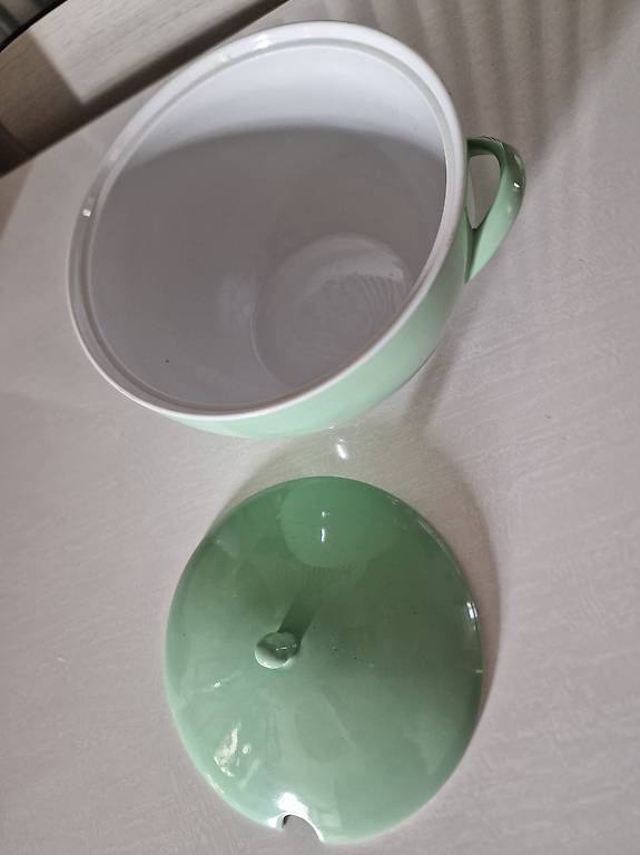 Rössler Plateaux: Soupiére Roessler verte vintage – D'occasion à Lausanne par Bayarea2 1