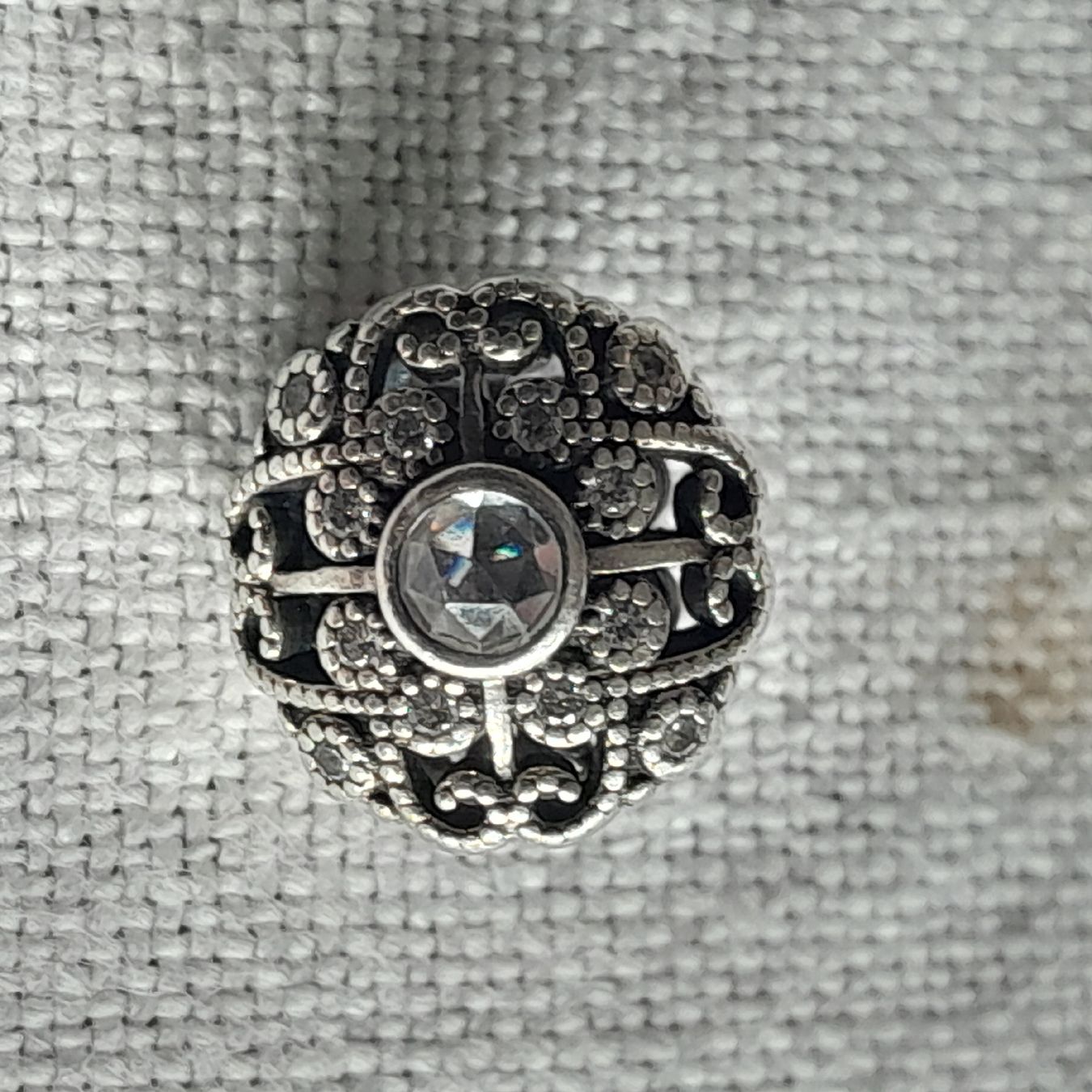 Pandora Anhänger: Original Pandora Charm, "Fairytale Bloom", Silber 925 – Gebraucht aus Knutwil von Kompex 1