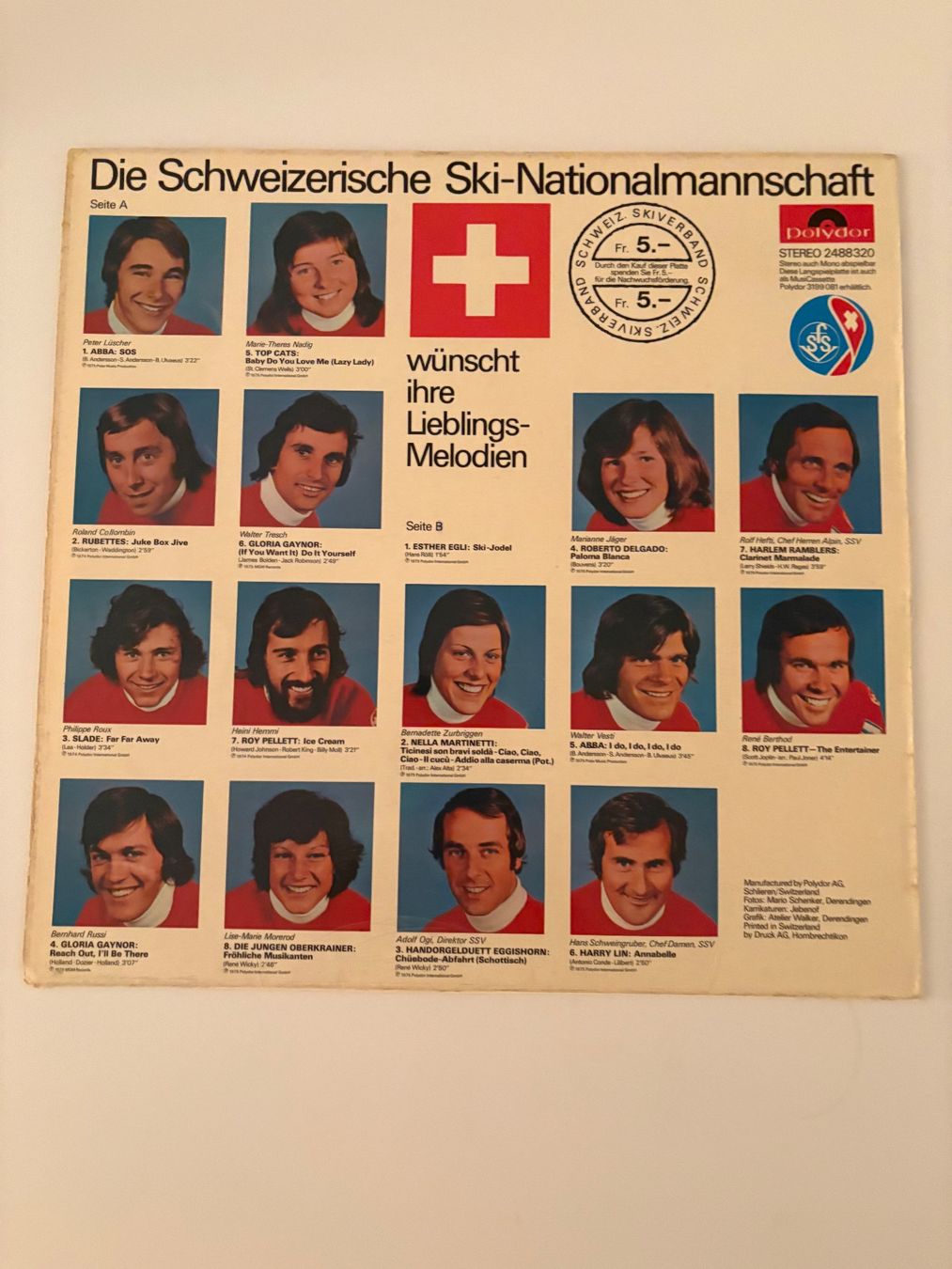 Dischi in vinile: LP: Die schweizerische Nationalmannschaft 1975 – Usato da Zürich venduto da jimmy_12 1