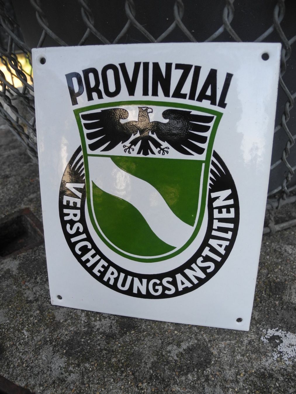 Schilder: ORIGINAL VERSICHERUNGS EMAILSCHILD – Gebraucht aus Reinach AG von Huckleberrysix 3