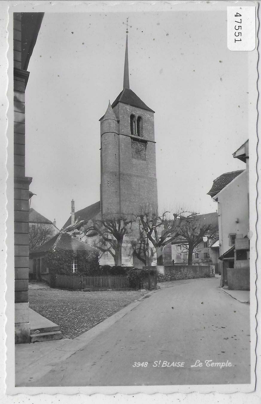 Cartoline postali: St. Blaise - Le Temple – Usato da Ettingen venduto da Kartenplanet