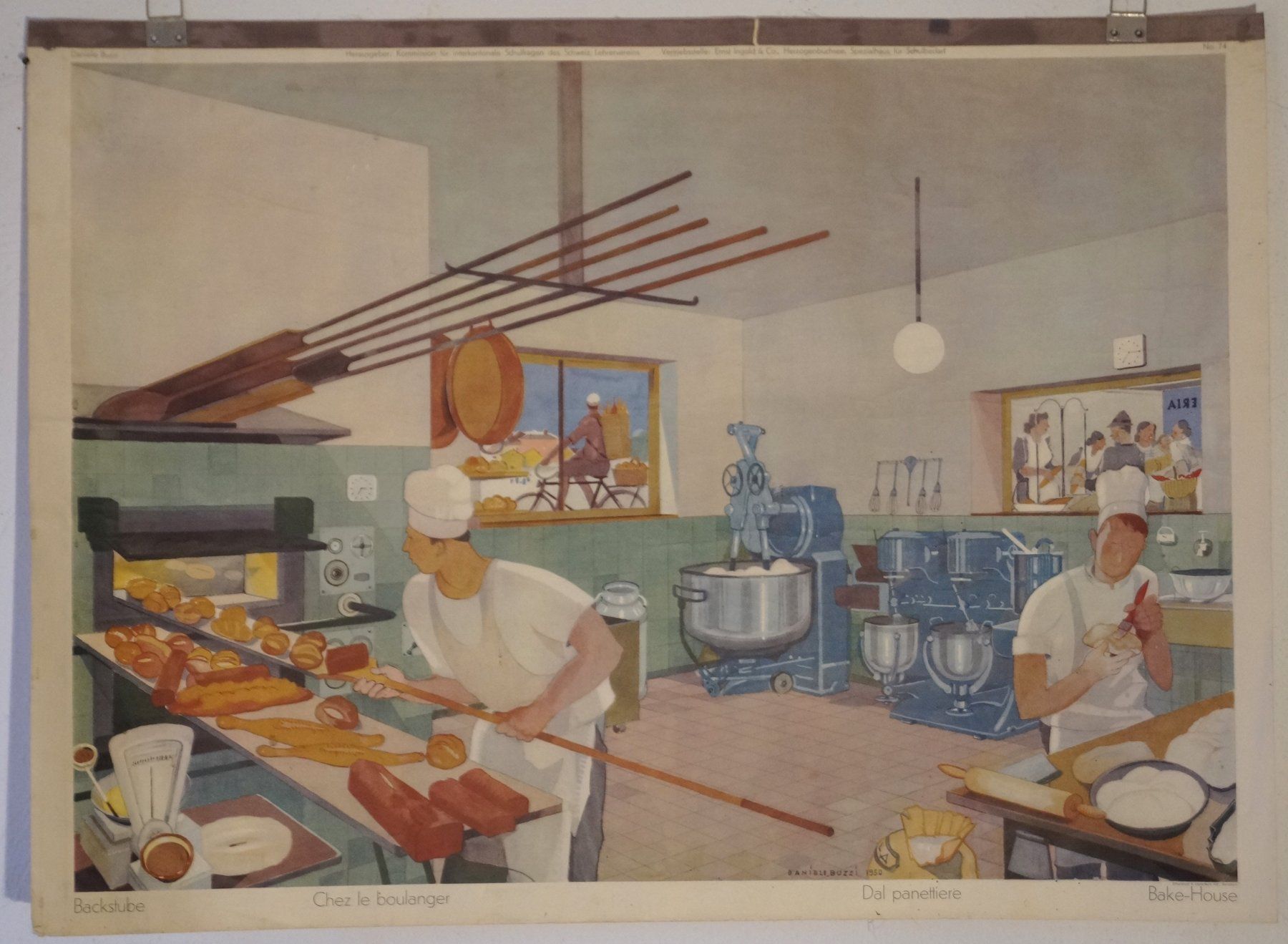 Foto & Immagini: Schulwandbild "Backstube - Dal panettiere" Daniele Buzzi – Usato da Härkingen venduto da sammelbecken 1