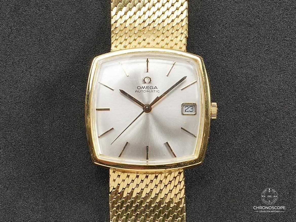 Omega Orologi: Omega DeVille 18k gold, ref. 162.025, 18k gold bracelet – Usato da Luzern venduto da ChronoScope6004