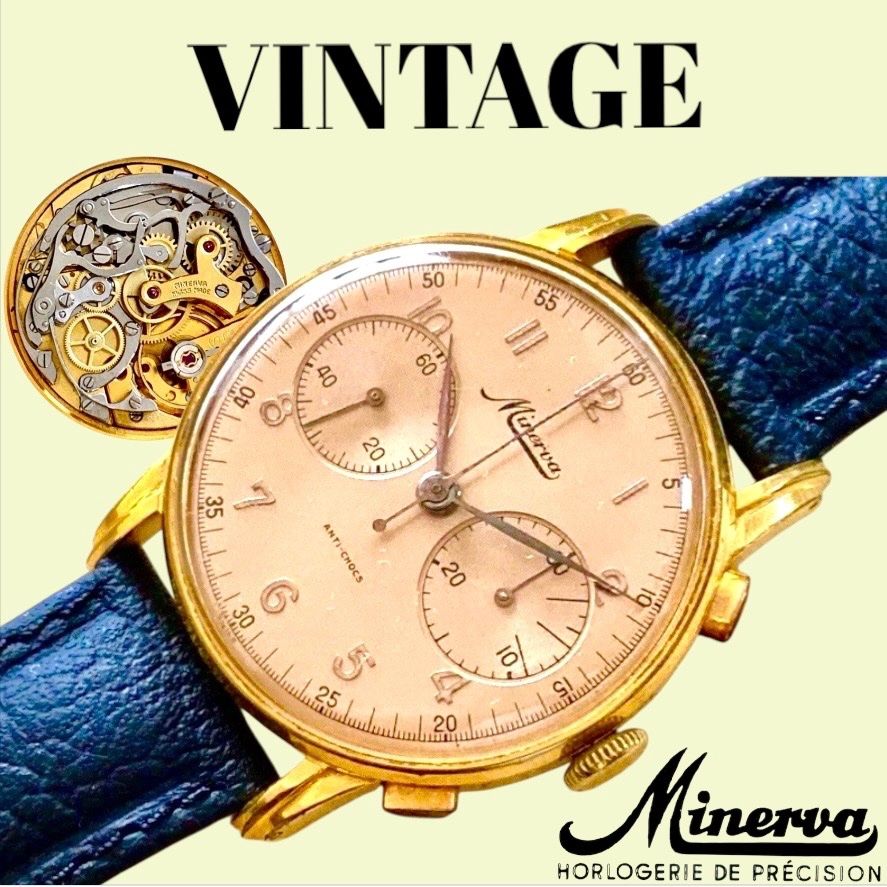 Minerva Orologi: Minerva Swiss Vintage Chronograph – Usato da lyss venduto da Uhrenparadies