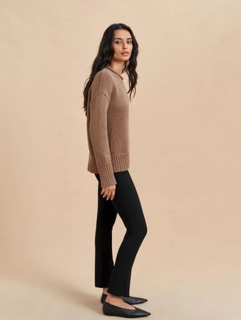La Ligne brauner Pullover
