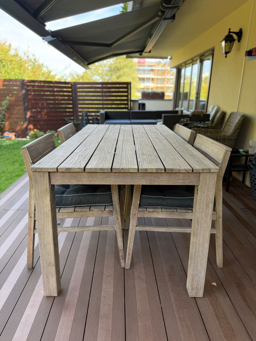 Set de table et chaises: Gartentisch mit 4 Stühlen – D'occasion à Oberwil BL par san_fmw8