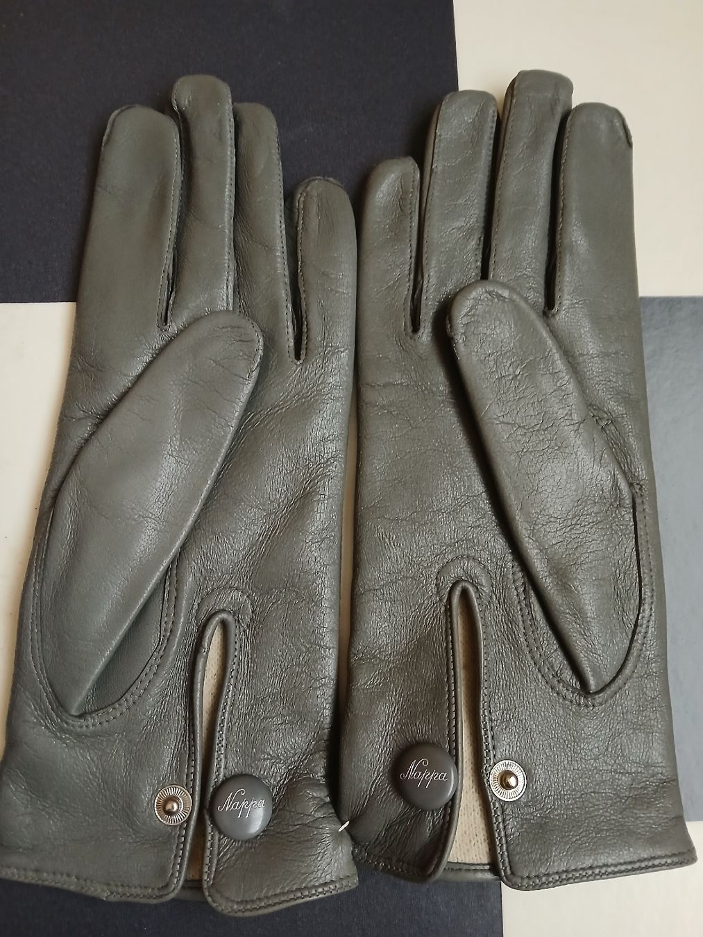 Guanti & manicotti: Nappa Lederhandschuhe, Grösse 8, Grau, Winter, Warm! – Nuovo (secondo la descrizione) da Kleindöttingen venduto da Christina22 3