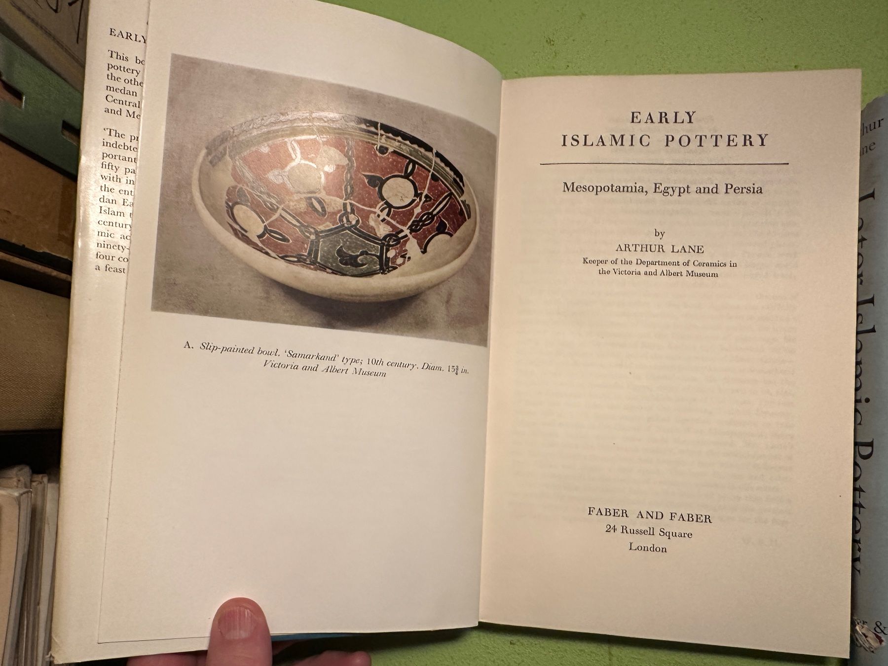 Libri: Arthur Lane: Islamic Pottery 2 Bde. – Usato da Zürich venduto da allp 2