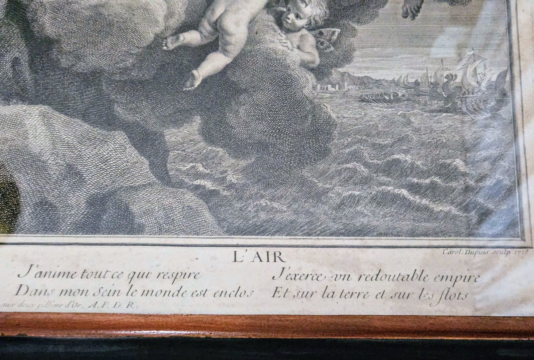 Grafica & Litografie: Die Vier Elemente – Die Luft, 1718, R! – Usato da Lugano venduto da Numisartes 3