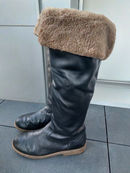 weiße stiefel gefüttert
