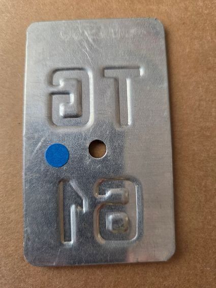 Sachs Insegne: Velonummer TG 61 plaque Velo – Usato da Schenkon venduto da Uhu007 1