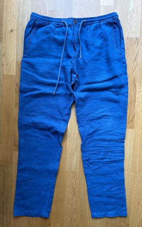 Blaue Leinenhose von Naturaline * XL