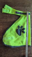 Hundejacke reflektierend Neongelb Pfotenprint Groesse M